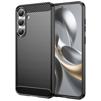 Samsung Galaxy S25 FE "Carbon" kõva silikoon (TPU) tagakaane must - ümbris | Priedai.lt