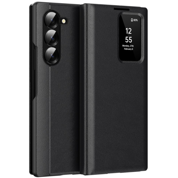 "Qing" Smart View tahke kaaned - must (Galaxy Fold5)