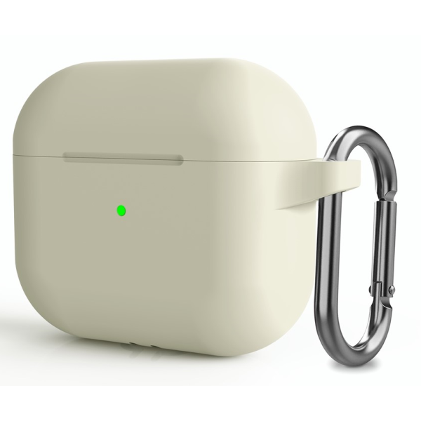 "Carabiner" Silikoonist kõrvaklappide ümbris – kergelt roheline (AirPods 3)