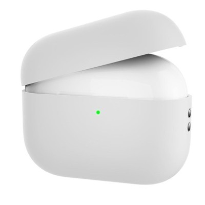 AirPods Pro 2 silikoonist valge kõrvaklapiümbris | Priedai.LT