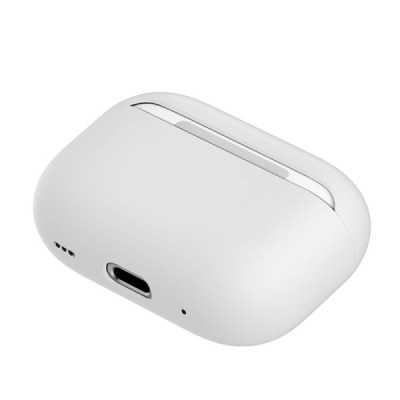 AirPods Pro 2 silikoonist valge kõrvaklapiümbris | Priedai.LT