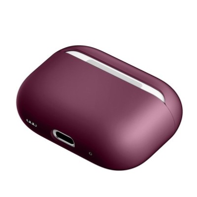 AirPods Pro 2 silikoonist burgundia kõrvaklapiümbris | Priedai.LT
