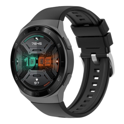Huawei Watch GT 2e kõva silikoonist (TPU) must käevõru | Priedai.lt