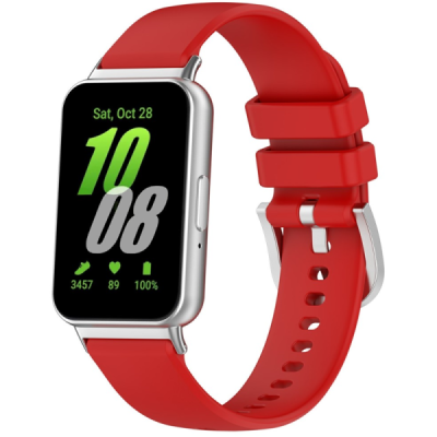 Samsung Galaxy Fit3 kõva silikoonist (TPU) punane käevõru | Priedai.lt