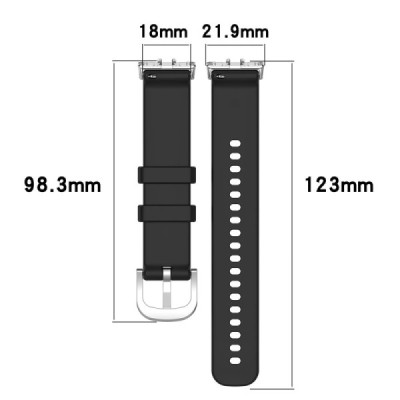 Samsung Galaxy Fit3 kõva silikoonist (TPU) punane käevõru | Priedai.lt