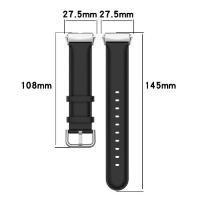 Nahkne nutikell Xiaomi Redmi Watch 3 Active / Redmi Watch 3 Lite must nahkrihm | Priedai.lt