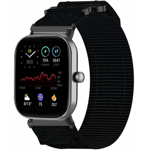 „Strap“ nutikella kangast käevõru - must (Galaxy Watch FE 40mm / Watch7 44mm / 40mm Loop)