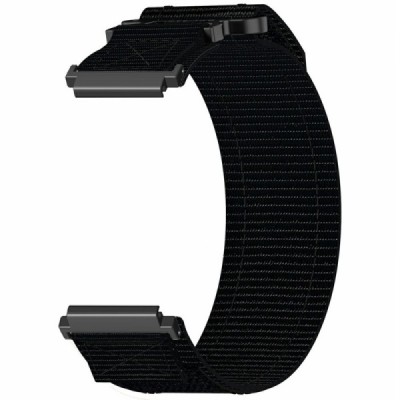"Strap" nutikell Samsung Galaxy Watch FE 40mm / Watch7 44mm / 40mm Loop musta kangaga käevõruga | Priedai.lt