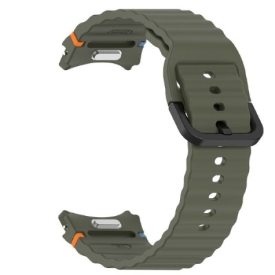 Samsung Galaxy Watch7 44mm / 40mm / Watch FE 40mm / Watch6 40mm / 44mm kõva silikoonist (TPU) roheline käevõru | Priedai.lt