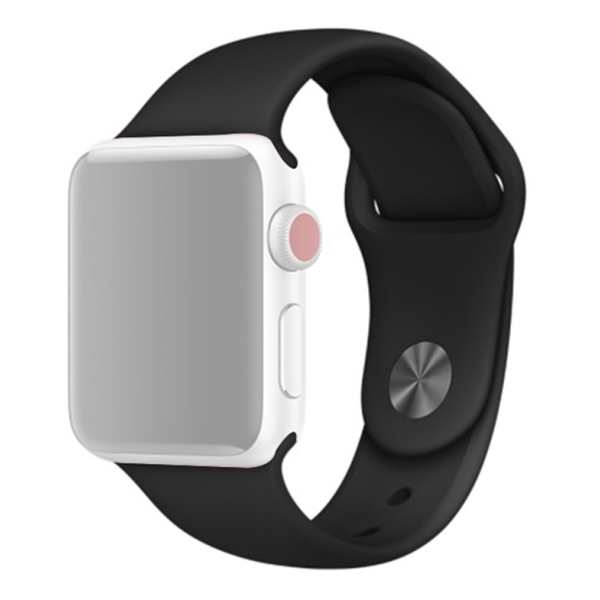 "Strap" Nutikella kõva silikoonist (TPU) käevõru - must (Apple Watch Ultra 3 2 1 49mm / Series 11 10 46mm / 9 8 7 45mm / SE3