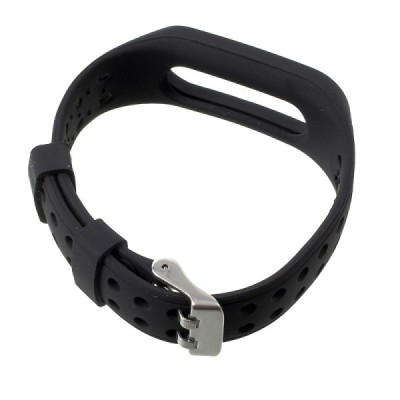Xiaomi Mi Smart Band 4 / Mi Band 3 kõva silikoonist (TPU) must käevõru | Priedai.lt