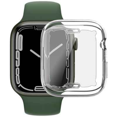 Apple Watch Series 9 / 8 / 7 45mm "IMAK" tugevdatud kaitsega läbipaistev | Priedai.lt