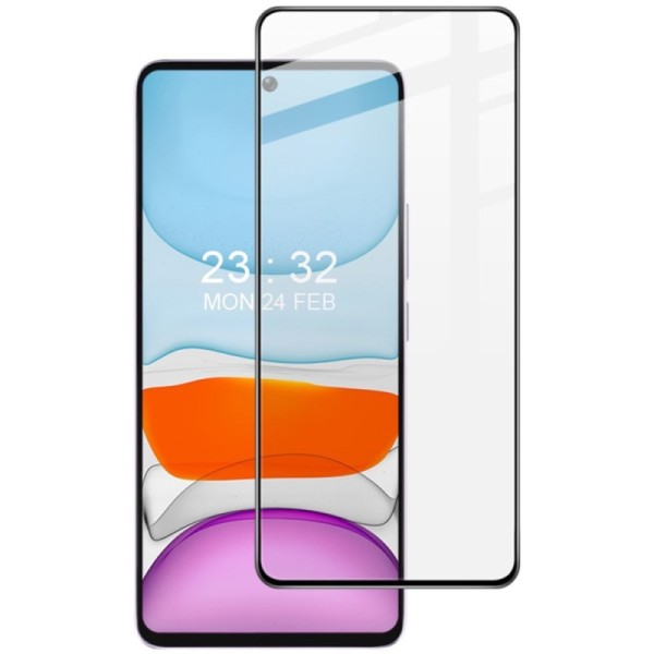"IMAK" Tempered Glass täielik katvus kaitsev ekraaniklaas - must (Poco M7 Pro 5G)