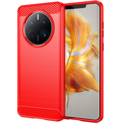 Huawei Mate 50 Pro 4G "Carbon" kõva silikoon (TPU) tagakaane punane - ümbris | Priedai.lt