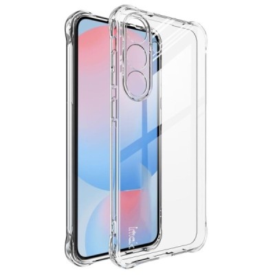 Samsung Galaxy S25 FE "Imak" tugevdatud kaitse kõva silikoon TPU airbag läbipaistev ümbris - tagakülg | Priedai.lt