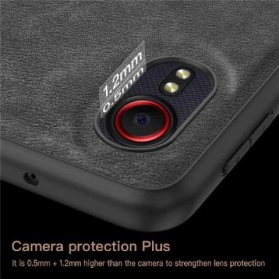 "Kalangshi" Texture Samsung Galaxy Xcover 5 must nahkümbris | Priedai.lt