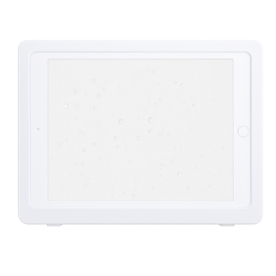 „Waterproof Tablet Holder“ - universaalne, seinale kinnitatav valge tahvelarvuti hoidik vannis või duši all kasutamiseks | Pried