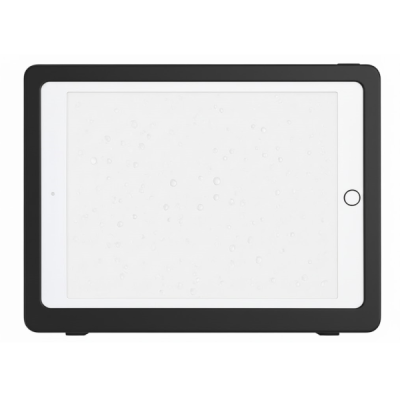 „Waterproof Tablet Holder“ - universaalne, seinale kinnitatav must tahvelarvuti hoidik vannis või duši all kasutamiseks | Prieda