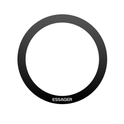 "ESSAGER" Metallrõngad - kleebised (magnetilise autokinnituse jaoks) mustad | Priedai.lt