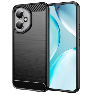 Huawei Honor 400 "Carbon" kõva silikoon (TPU) tagakaane must - ümbris | Priedai.lt