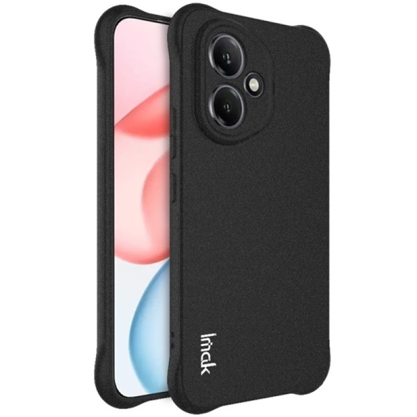 "Imak" tugevdatud turvalisus Airbag kõva silikoon matt (TPU) ümbris - must (Honor 400)