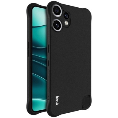 Nothing CMF Phone 2 Pro "Imak" tugevdatud Airbag kaitse kõva silikoon matt TPU must ümbris - tagakülg | Priedai.lt