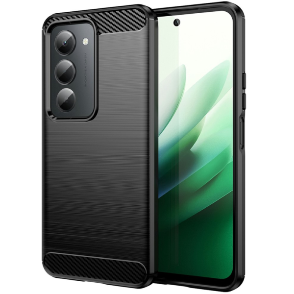 "AILES" Carbon kõva silikoon (TPU) ümbris – must (Redmi 15 5G)