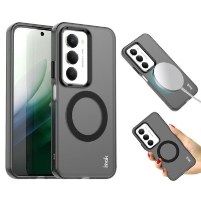Xiaomi Redmi 15 4G / Redmi 15 5G "IMAK" Candy MagSafe matt kõva silikoon (TPU) ümbris – must | Priedai.lt