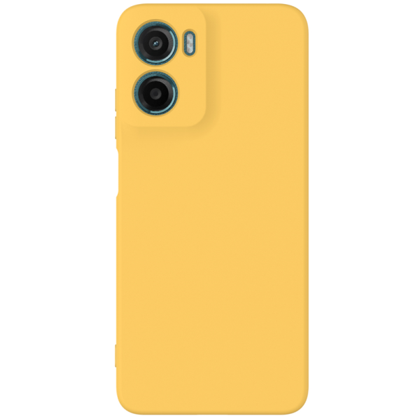"Shell" kõva silikoon (TPU) ümbris – kollane (Moto G06 4G)