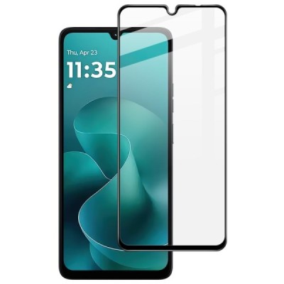 Motorola Moto G06 4G / G06 Power 4G "IMAK" karastatud klaasiga tugevdatud kaitse must täiskattega kaitseklaas | Priedai.lt
