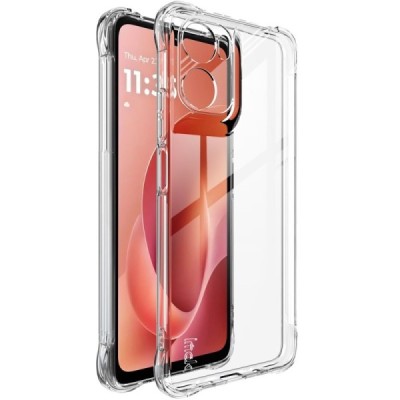 Motorola Moto G06 4G / G06 Power 4G "Imak" tugevdatud kaitse kõva silikoon TPU airbag läbipaistev ümbris - tagakülg | Priedai.lt
