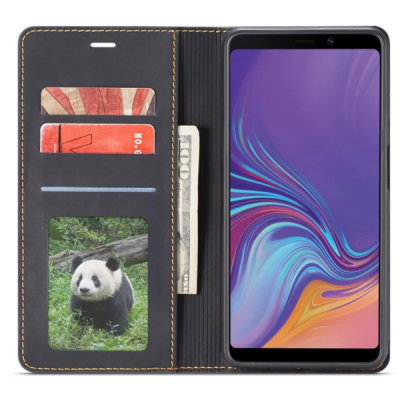 Samsung Galaxy A7 (2018) „ForwenW“ Silky tahke nahk kaaned - must | Priedai.lt