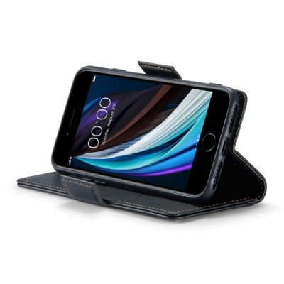 iPhone 6 / 7 / 8 / SE 2020 / SE 2022 CaseMe Leather tahke nahk kaaned - must | Priedai.lt