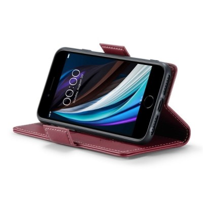 iPhone 6 / 7 / 8 / SE 2020 / SE 2022 CaseMe Leather tahke nahk kaaned - burgundia | Priedai.lt