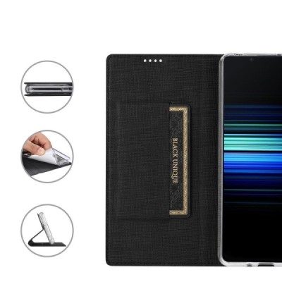 Sony Xperia 1 IV "ViLi" DMX tahke nahk kaaned - must | Priedai.lt