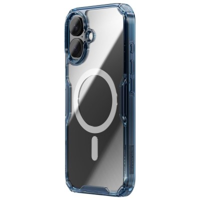 "Nillkin" Nature TPU Pro Magnetic MagSafe Apple iPhone 16 läbipaistev / sinine kaaned - ümbris | Priedai.lt