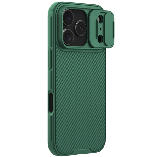"Nillkin" Camshield Pro ümbris – roheline (iPhone 17 Pro)