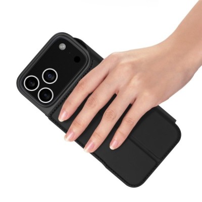 Apple iPhone 17 Pro "Dux Ducis" Skin nahk must kaaned - rahakott | Priedai.lt