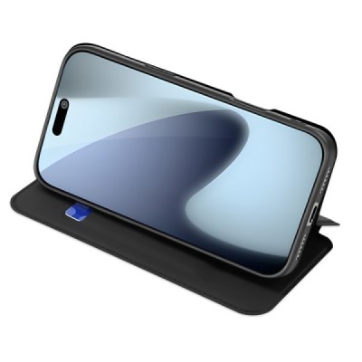 Apple iPhone 17 Pro "Dux Ducis" Skin nahk must kaaned - rahakott | Priedai.lt