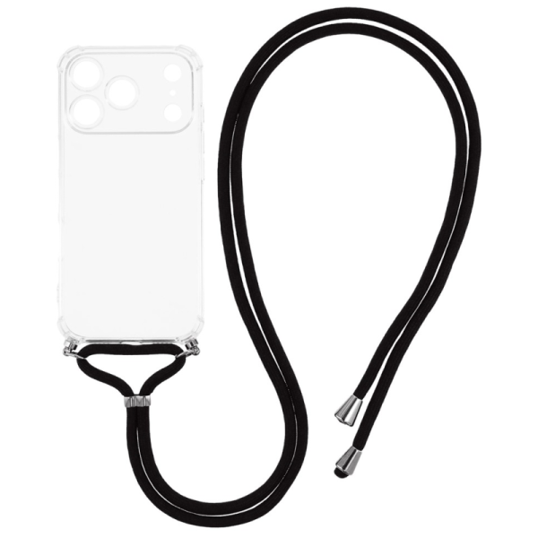 "Mofan" Strap kõva silikoonist (TPU) ümbris - läbipaistev (iPhone 17 Pro)