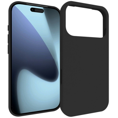 Apple iPhone 17 Pro kõva silikoon (TPU) tagakaane must - ümbris | Priedai.lt