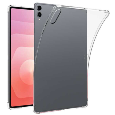 Samsung Galaxy Tab S11 Ultra tugevdatud kaitse kõva silikoon TPU läbipaistev ümbris - tagakülg | Priedai.lt