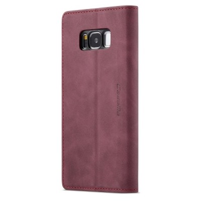 Samsung Galaxy S8 CaseMe Retro tahke nahk kaaned - burgundia | Priedai.lt