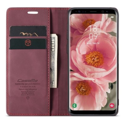 Samsung Galaxy S8 CaseMe Retro tahke nahk kaaned - burgundia | Priedai.lt