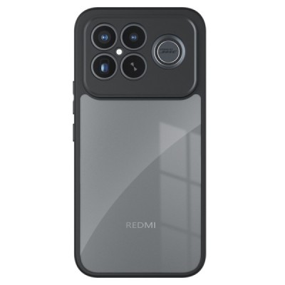 Xiaomi Poco F8 Ultra "Mofan" läbipaistev kõva silikoon (TPU) ümbris – must | Priedai.lt