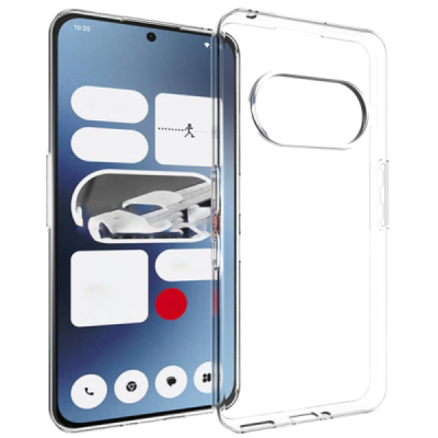 Nothing Phone 3a kõva silikoon (TPU) tagakaane läbipaistev - ümbris | Priedai.lt