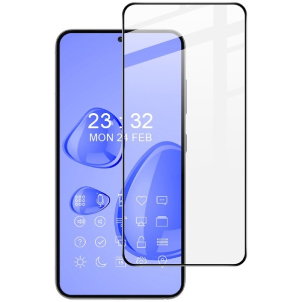 "IMAK" Tempered Glass täielik katvus kaitsev ekraaniklaas - must (Galaxy S23 / S22 5G)