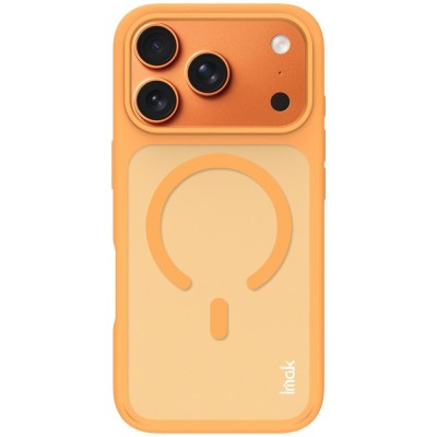 "IMAK" MagSafe matt kõva silikoon (TPU) ümbris – oranž (iPhone 17 Pro)