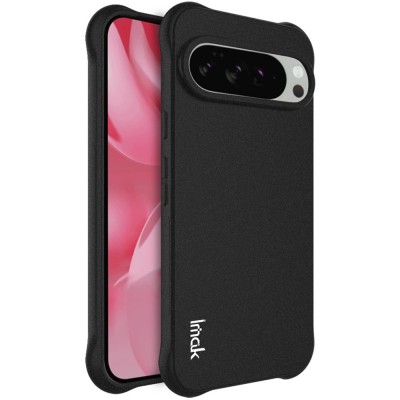 "Imak" tugevdatud turvalisus Airbag kõva silikoon matt (TPU) ümbris - must (Google Pixel 10 / 10 Pro)