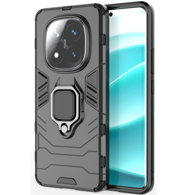 "Mozhi" Kickstand Tugevdatud turvalisus ümbris - must (Redmi Note 14 Pro+ 5G)